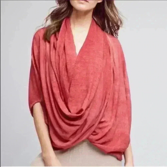 Anthropologie Saturday Sunday Berry Color Wrap Kimono Top Sz XS/S - Picture 1 of 8